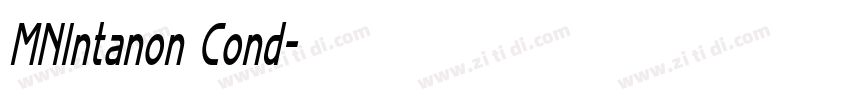 MNIntanon Cond字体转换 MNIntanon Cond字体转换